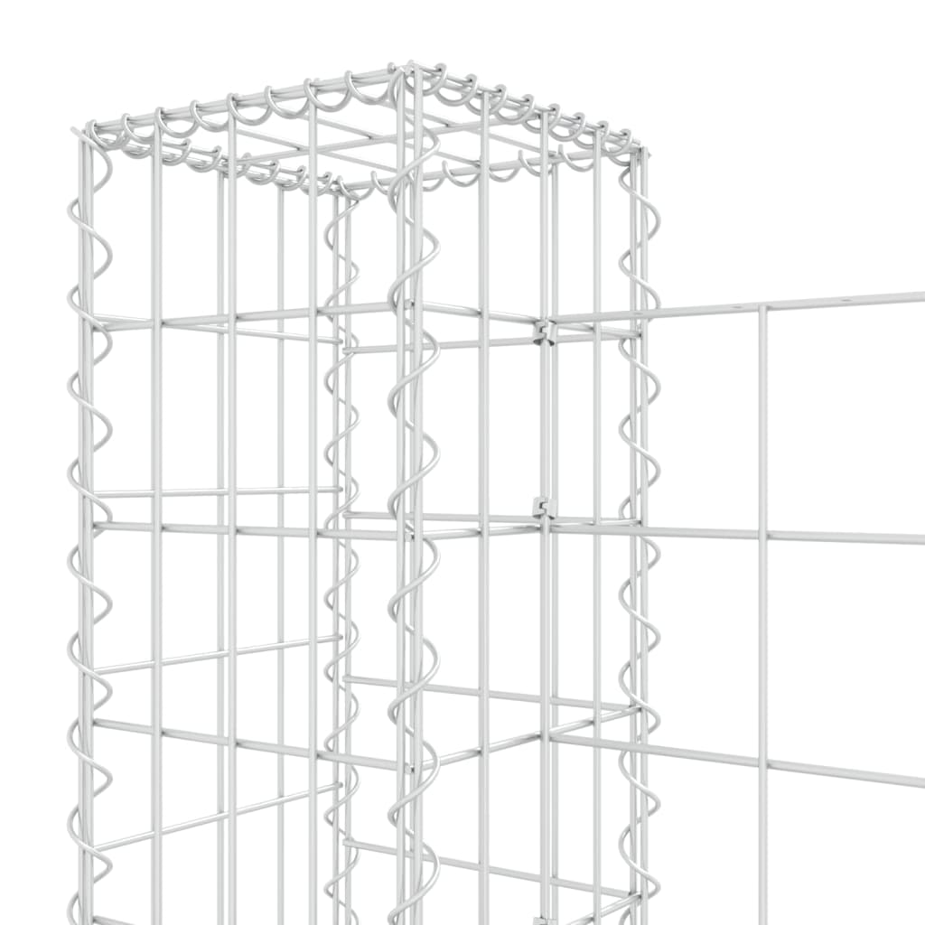 u-shape-gabion-basket-with-6-posts-iron-244-1-x7-9-x39-4 At Willow and Wine USA!