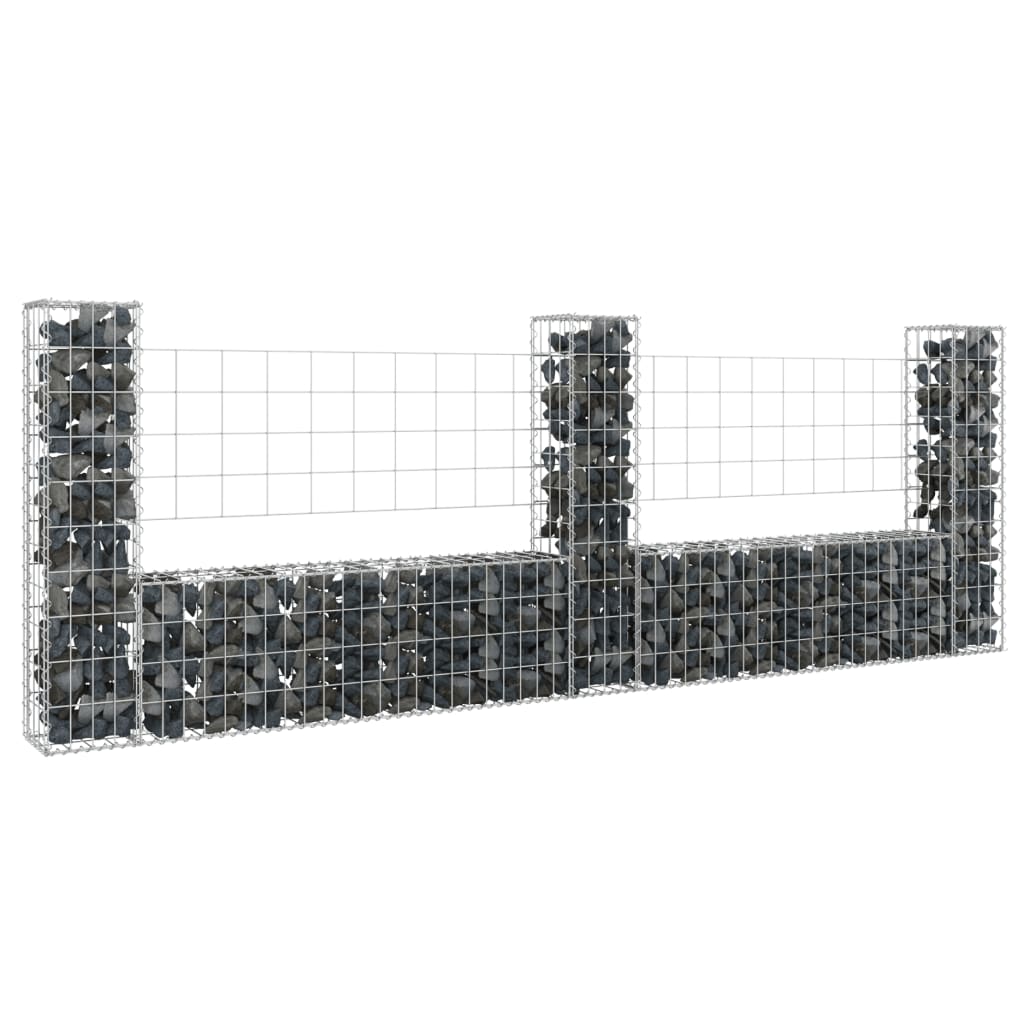 u-shape-gabion-basket-with-6-posts-iron-244-1-x7-9-x39-4 At Willow and Wine USA!