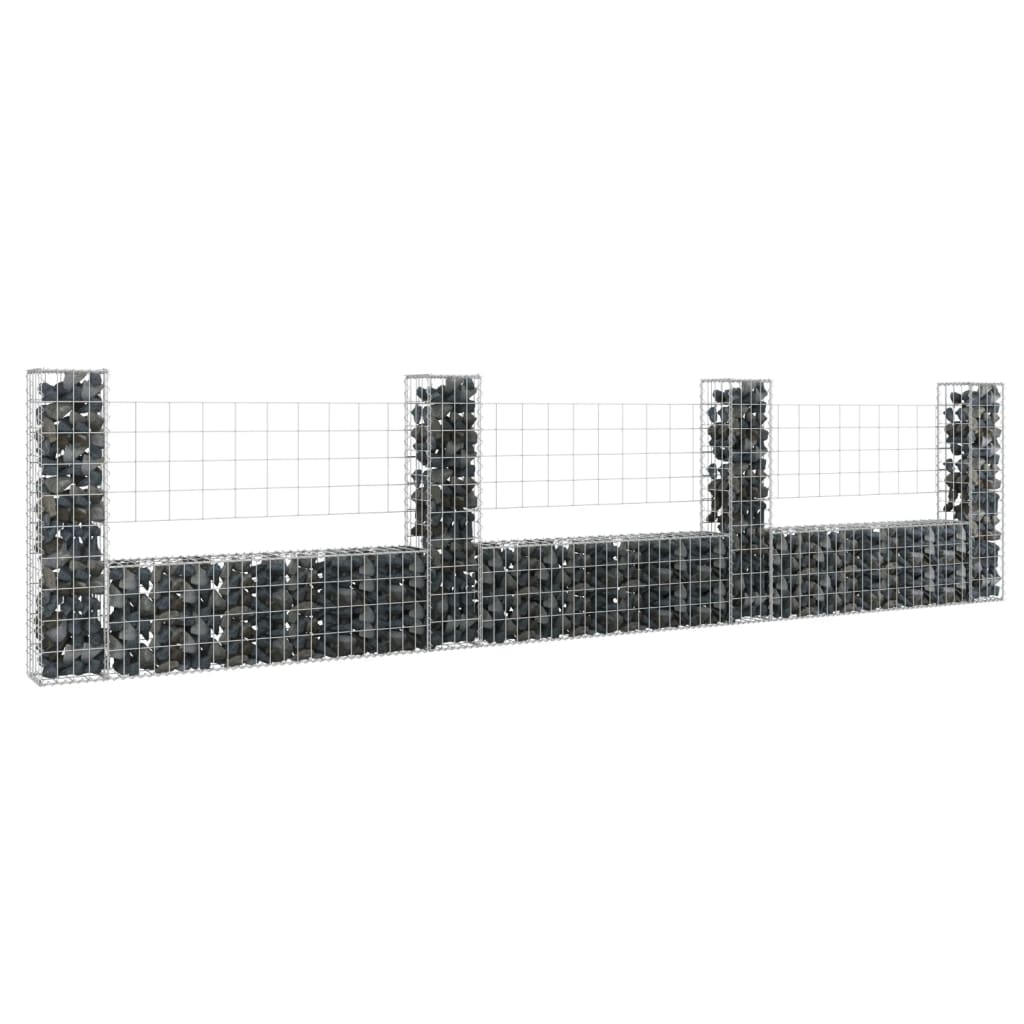 u-shape-gabion-basket-with-6-posts-iron-244-1-x7-9-x39-4 At Willow and Wine USA!