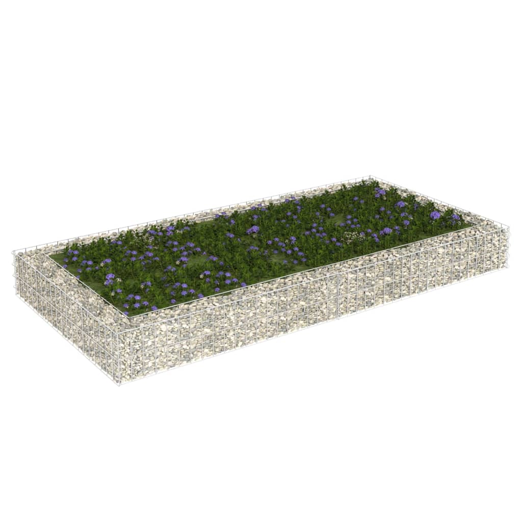 gabion-raised-bed-galvanized-steel-157-5-x39-4-x7-9 At Willow and Wine USA!