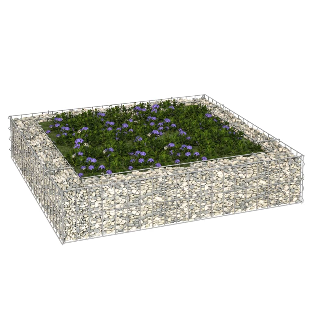 gabion-raised-bed-galvanized-steel-157-5-x39-4-x7-9 At Willow and Wine USA!