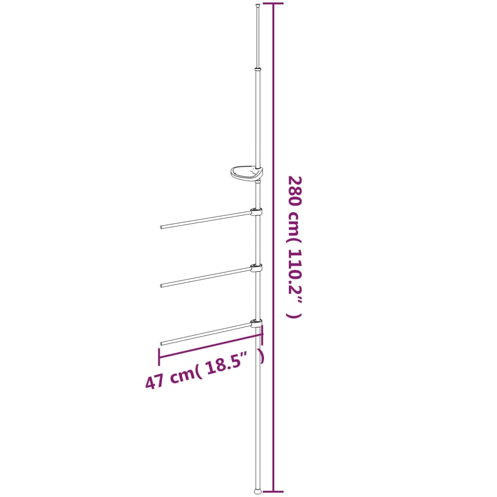 towel-rail-18-5-x-110-2-aluminum At Willow and Wine USA!