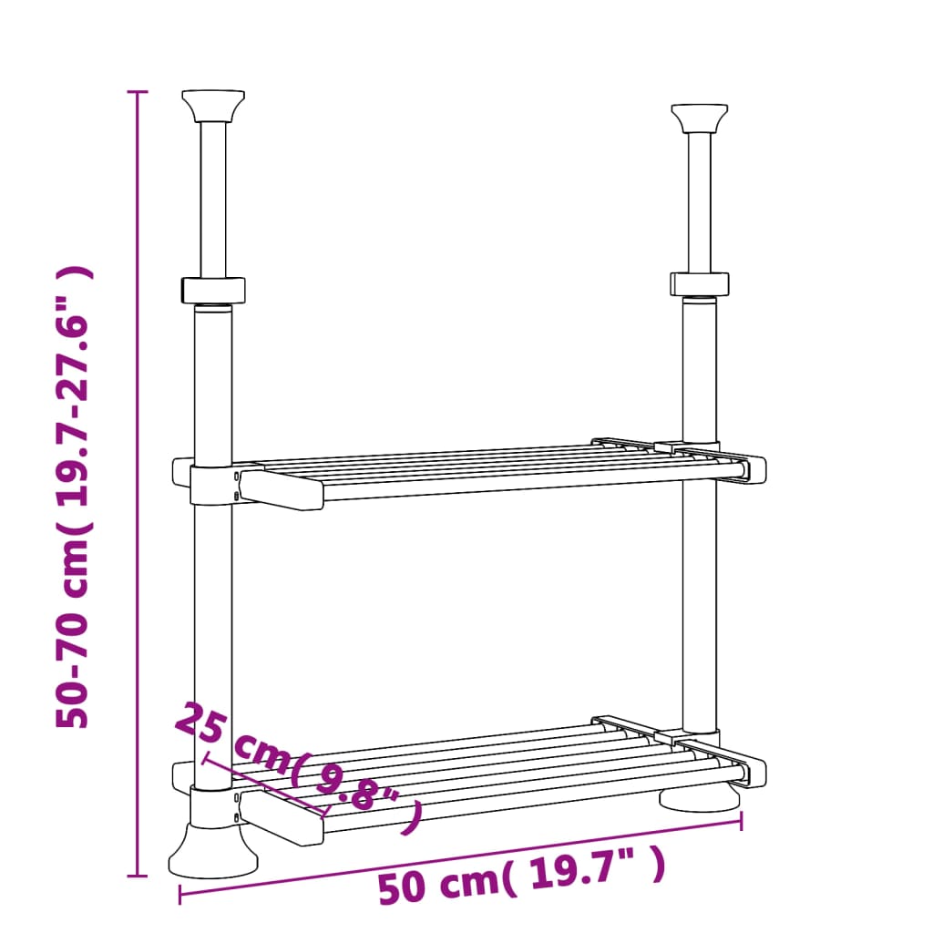 kitchen-shelf-19-7-x9-8-x-19-7-27-6-aluminum-813860 At Willow and Wine USA!