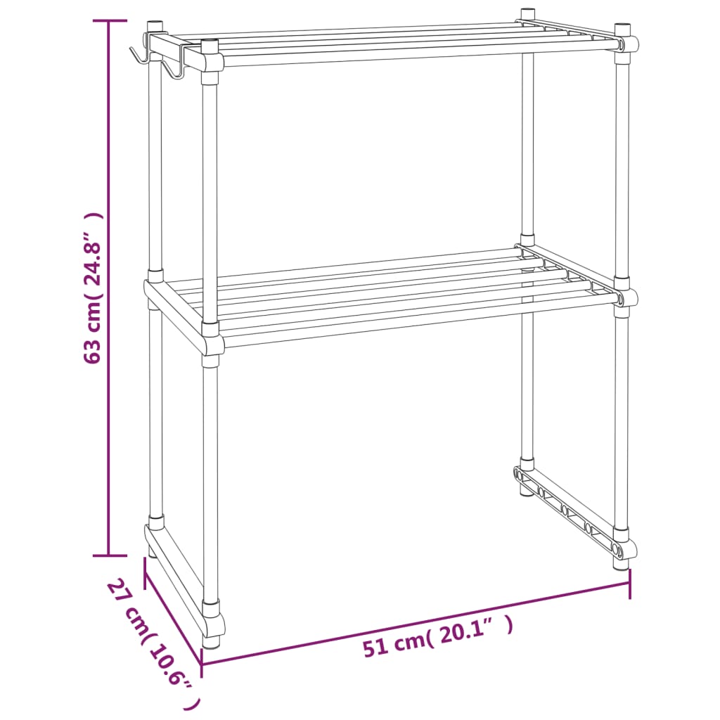 microwave-shelf-white-20-1-x10-6-x24-8-aluminum At Willow and Wine USA!