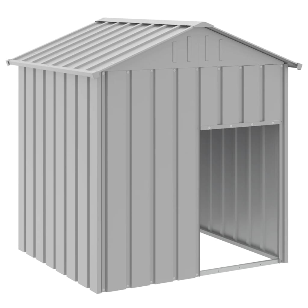 dog-house-with-roof-light-gray-46-1-x40-6-x48-4-galvanized-steel At Willow and Wine USA!