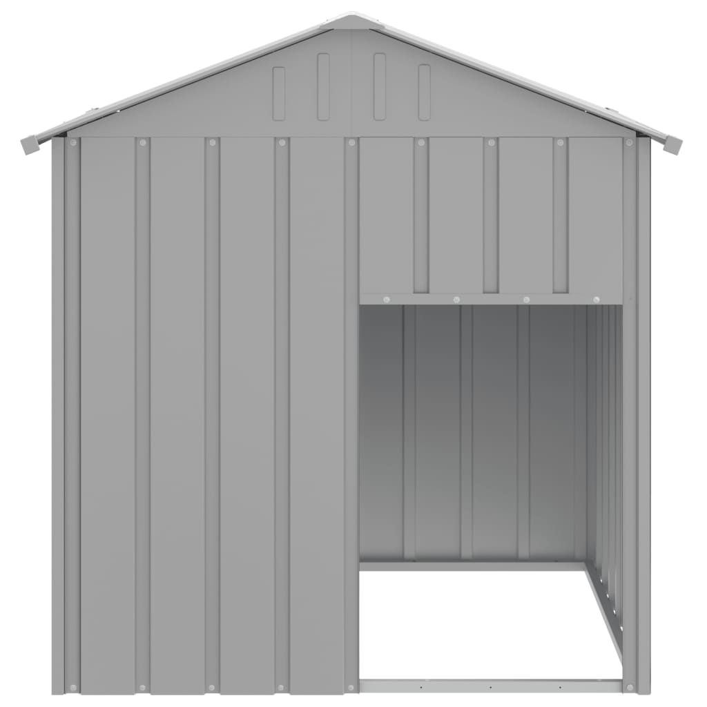 dog-house-with-roof-light-gray-46-1-x40-6-x48-4-galvanized-steel At Willow and Wine USA!