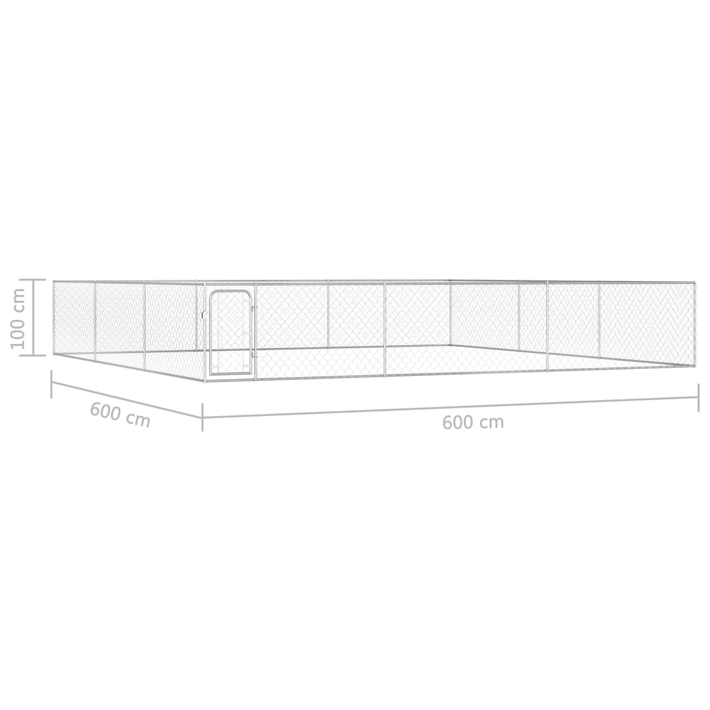 outdoor-dog-kennel-galvanized-steel-19-7-x19-7-x3-3 At Willow and Wine USA!