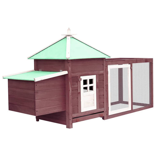 chicken-coop-with-nest-box-mocha-74-8-x28-3-x40-2-solid-firwood At Willow and Wine USA!