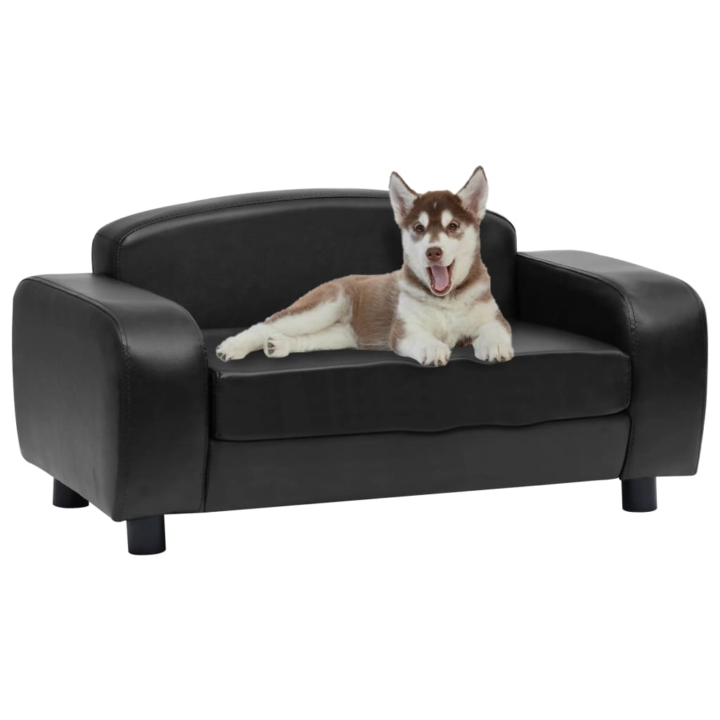 dog-sofa-black-31-5-x19-7-x15-7-faux-leather At Willow and Wine USA!