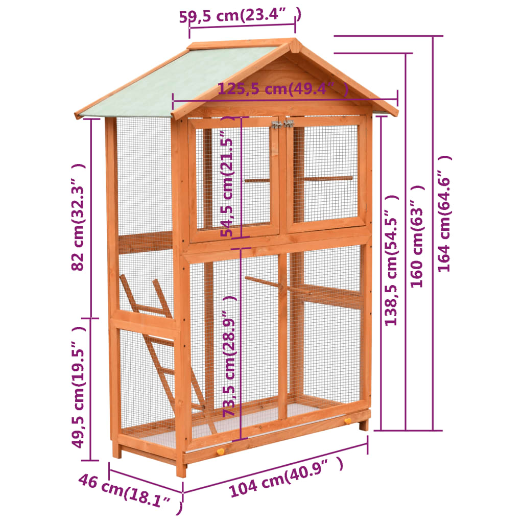 bird-cage-solid-pine-fir-wood-49-4-x23-4-x64-6 At Willow and Wine USA!