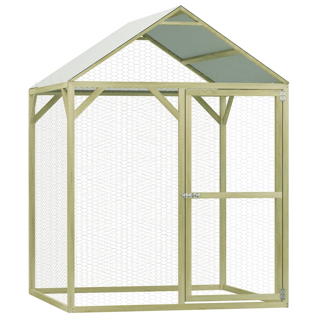 chicken-cage-4-9-x4-9-x6-6-impregnated-wood-pine-and-steel-913252 At Willow and Wine USA!