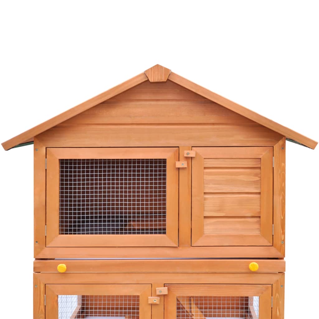 outdoor-rabbit-hutch-small-animal-house-pet-cage-3-layers-wood At Willow and Wine USA!