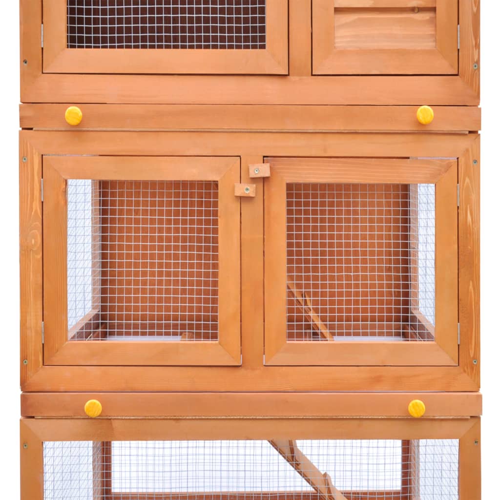 outdoor-rabbit-hutch-small-animal-house-pet-cage-3-layers-wood At Willow and Wine USA!