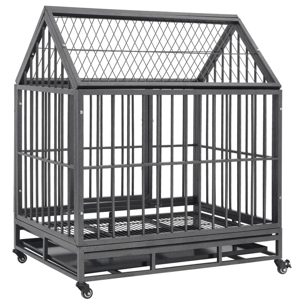 dog-cage-with-wheels-and-roof-steel-36-2-x24-4-x41-7 At Willow and Wine USA!