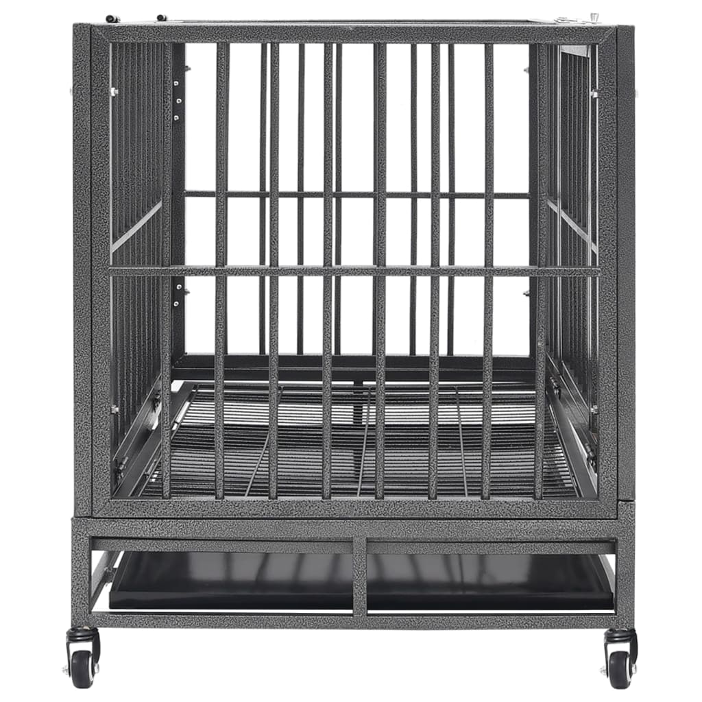 dog-cage-with-wheels-steel-36-2-x24-4-x29-9 At Willow and Wine USA!