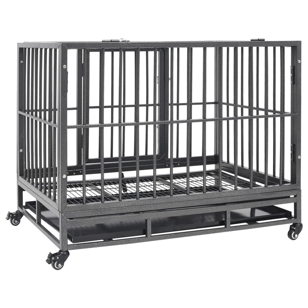 dog-cage-with-wheels-steel-36-2-x24-4-x29-9 At Willow and Wine USA!