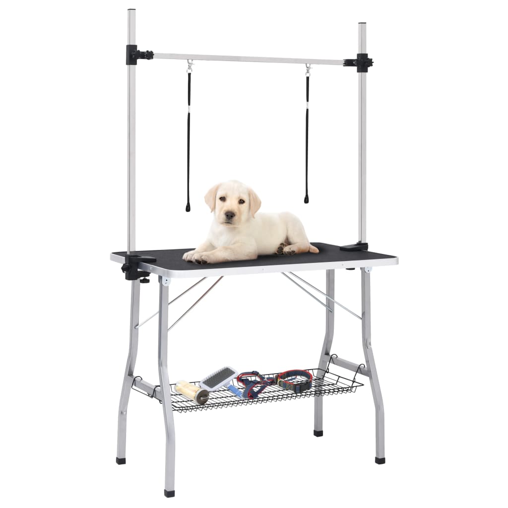 adjustable-dog-grooming-table-with-2-loops-and-basket-1 At Willow and Wine USA!