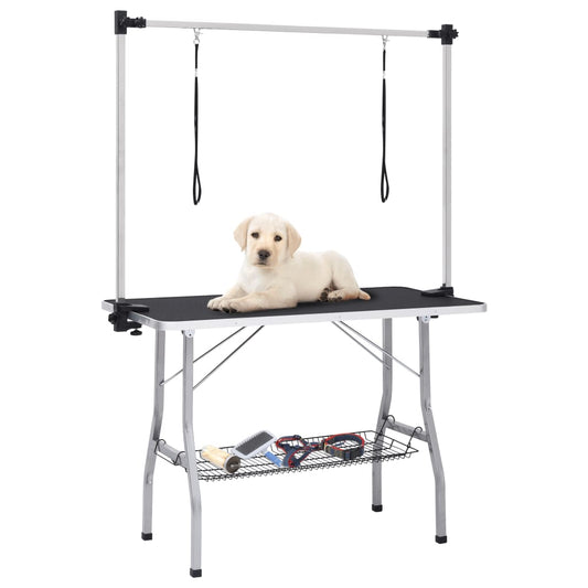 adjustable-dog-grooming-table-with-2-loops-and-basket-1 At Willow and Wine USA!