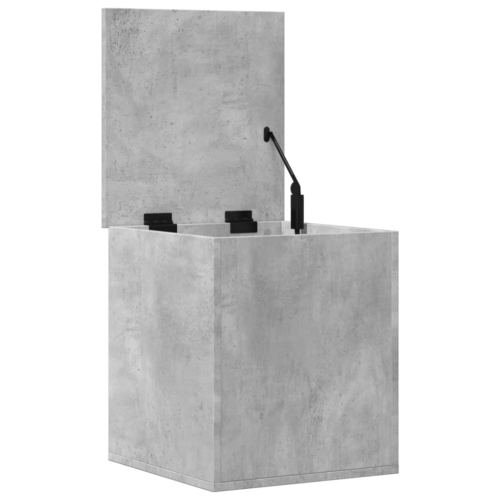 vidaXL Storage Box Concrete Grey 40x42x46 cm Engineered Wood