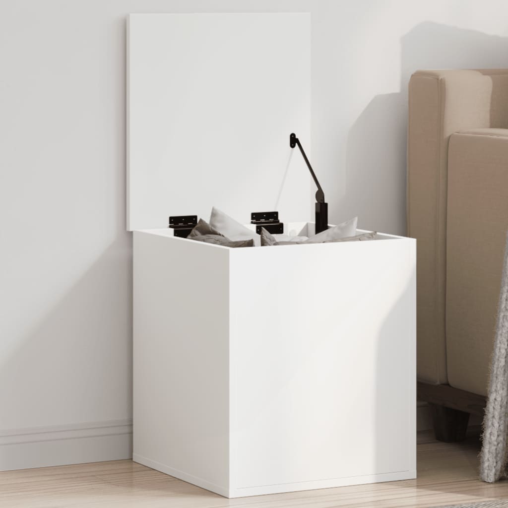 vidaXL Storage Box White 40x42x46 cm Engineered Wood