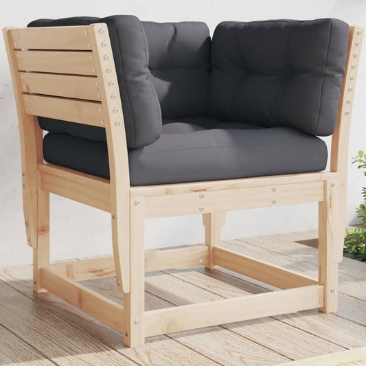 garden-sofa-armrest-with-cushions-solid-wood-pine-918866 At Willow and Wine!