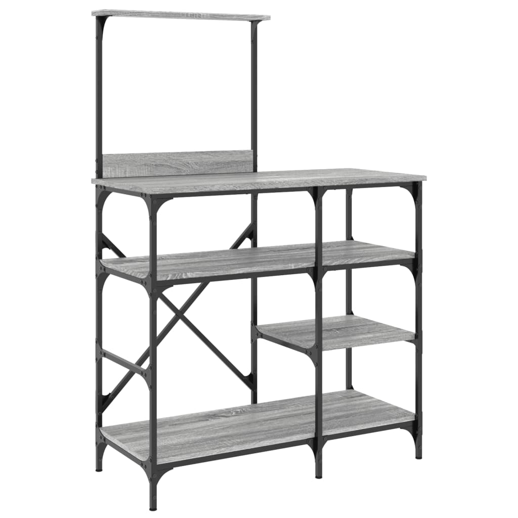 baker-s-rack-grey-sonoma-90x40x132-cm-engineered-wood-and-metal-918829 At Willow and Wine!