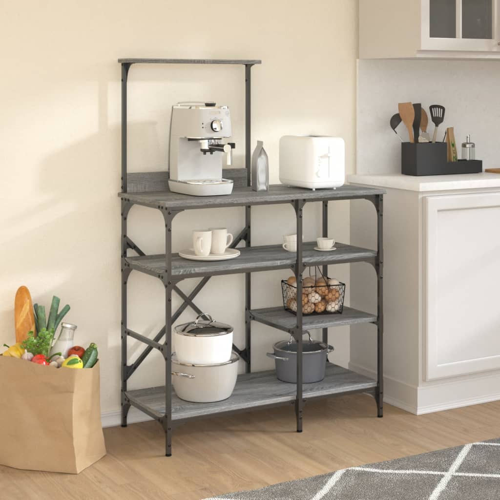 baker-s-rack-grey-sonoma-90x40x132-cm-engineered-wood-and-metal-918829 At Willow and Wine!