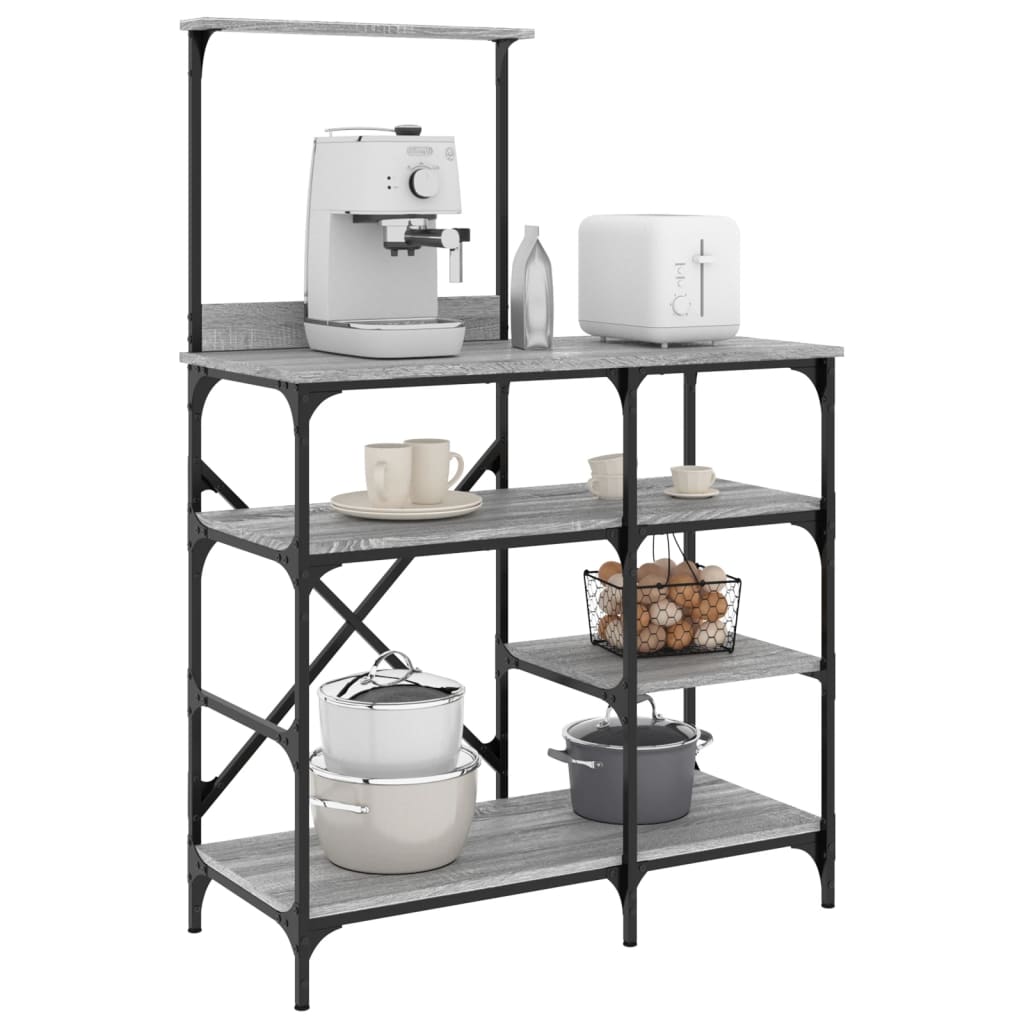 baker-s-rack-grey-sonoma-90x40x132-cm-engineered-wood-and-metal-918829 At Willow and Wine!