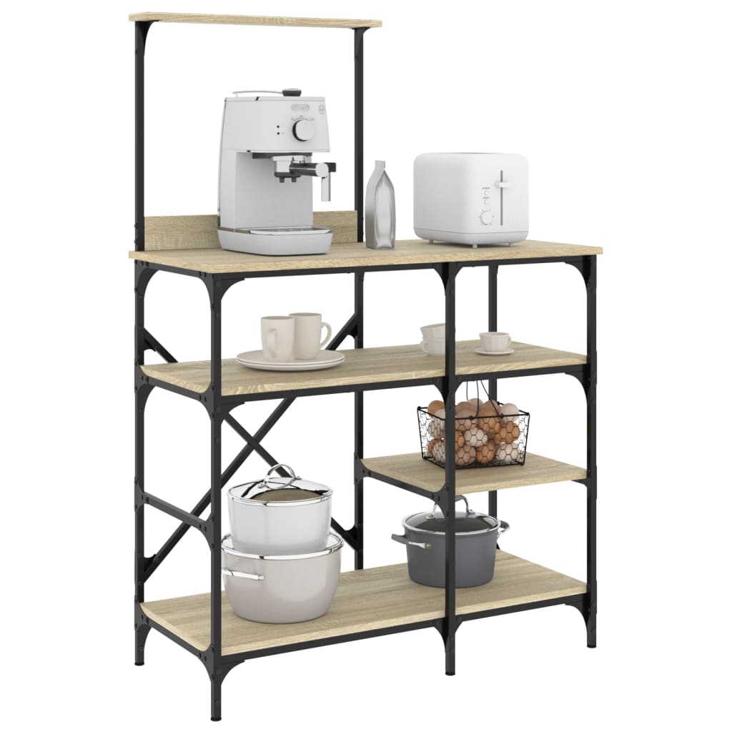 baker-s-rack-grey-sonoma-90x40x132-cm-engineered-wood-and-metal-918829 At Willow and Wine!