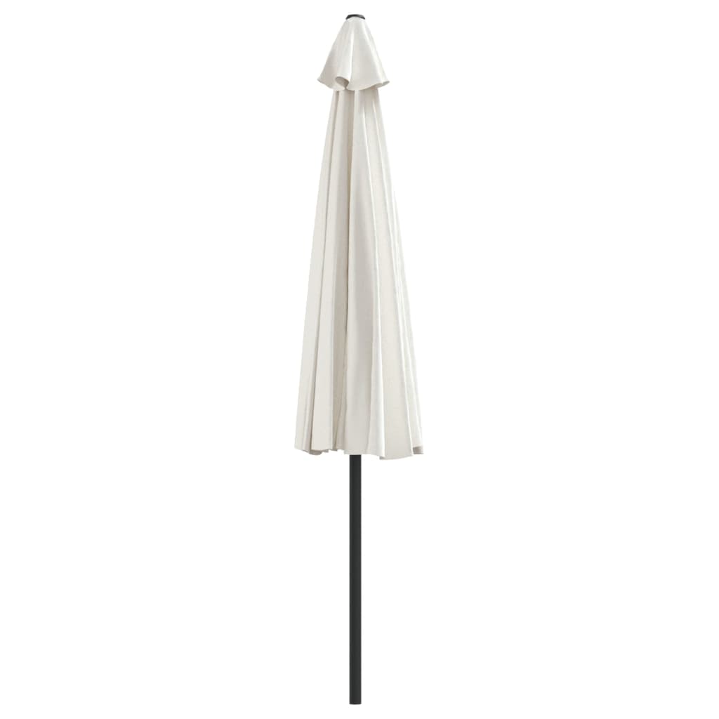 Balcony Parasol with Aluminum Pole Sand 118.1"x61" Half