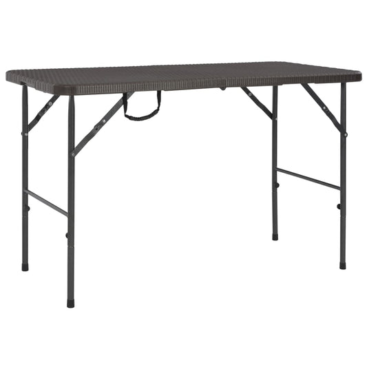 folding-garden-table-brown-120x60x74-cm-hdpe-rattan-look-920120 At Willow and Wine!