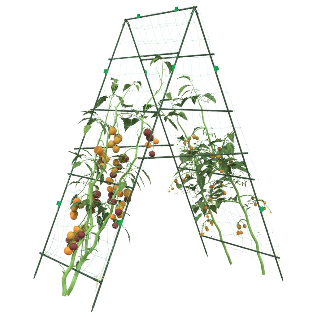 vidaXL Garden Trellis for Climbing Plants A-Frame 99x90x175.5 cm Steel