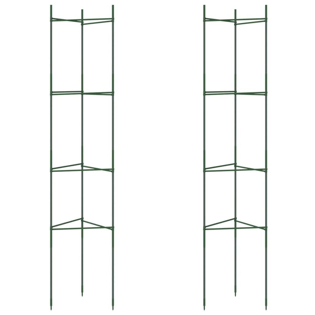 vidaXL Tomato Cage 2 pcs 154 cm Steel and PP