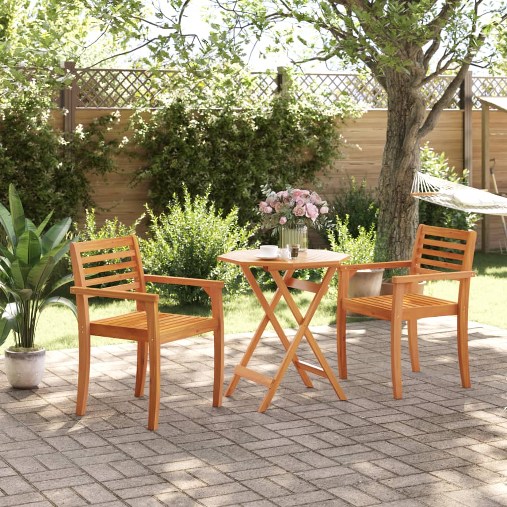 vidaXL Folding Garden Table ��70x75 cm Solid Wood Acacia