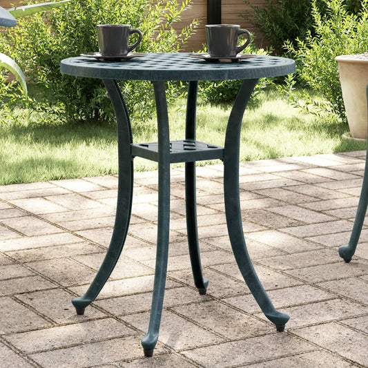 Garden Table Green ��48x53 cm Cast Aluminium