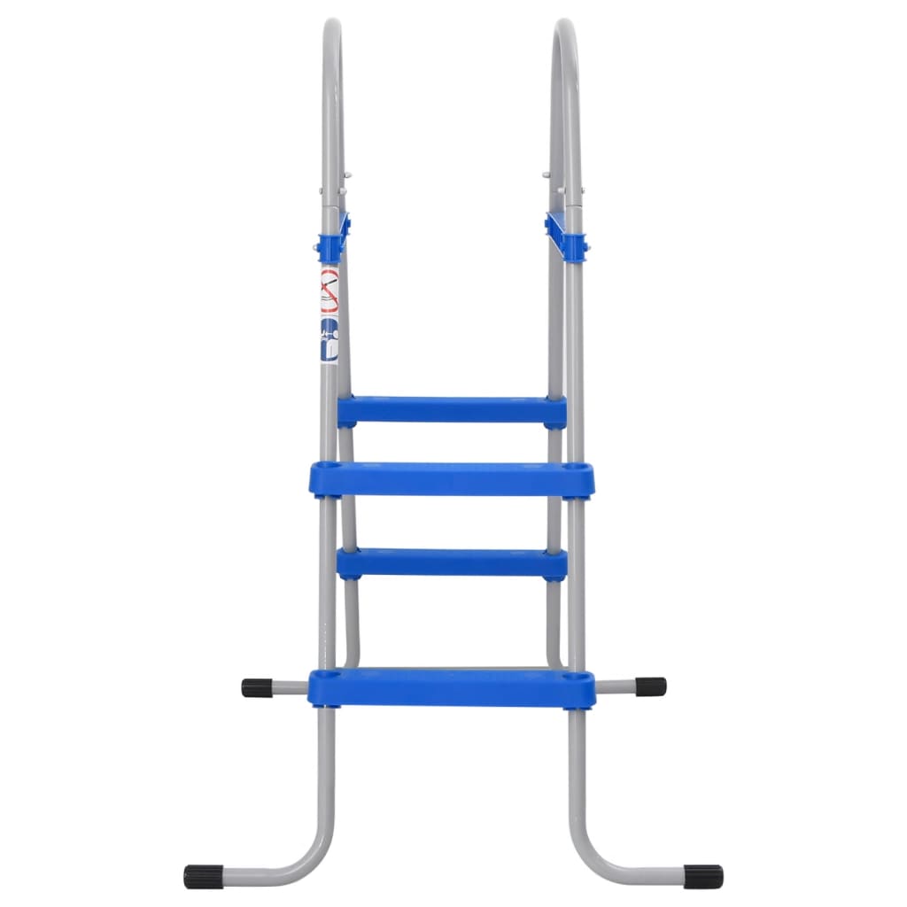 Pool Ladder for Above Ground Pool 84 cm Steel and Plastic