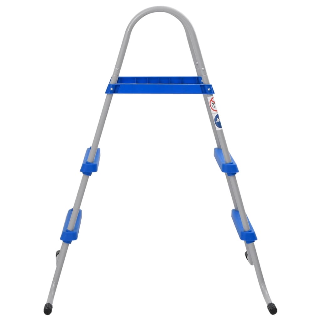 Pool Ladder for Above Ground Pool 84 cm Steel and Plastic