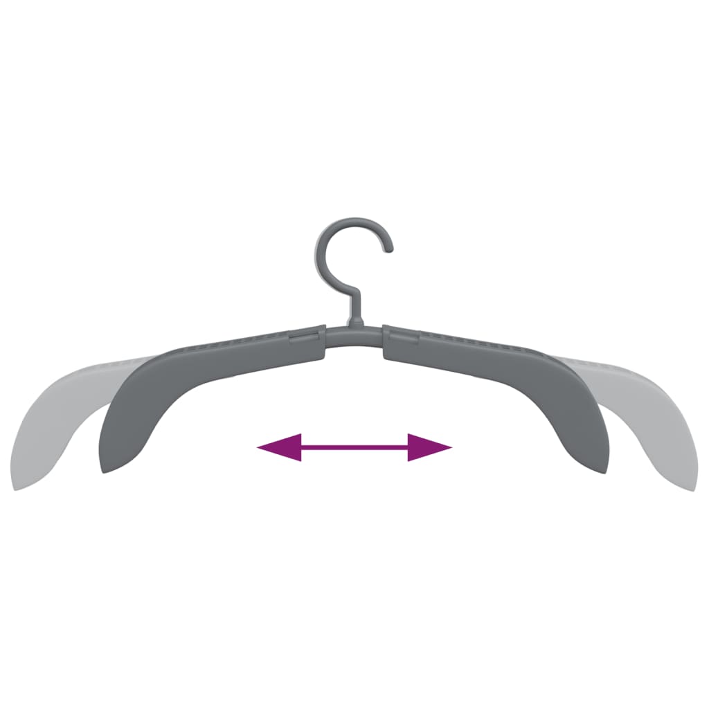 extendable-clothes-hangers-5-pcs-grey-919532 At Willow and Wine!