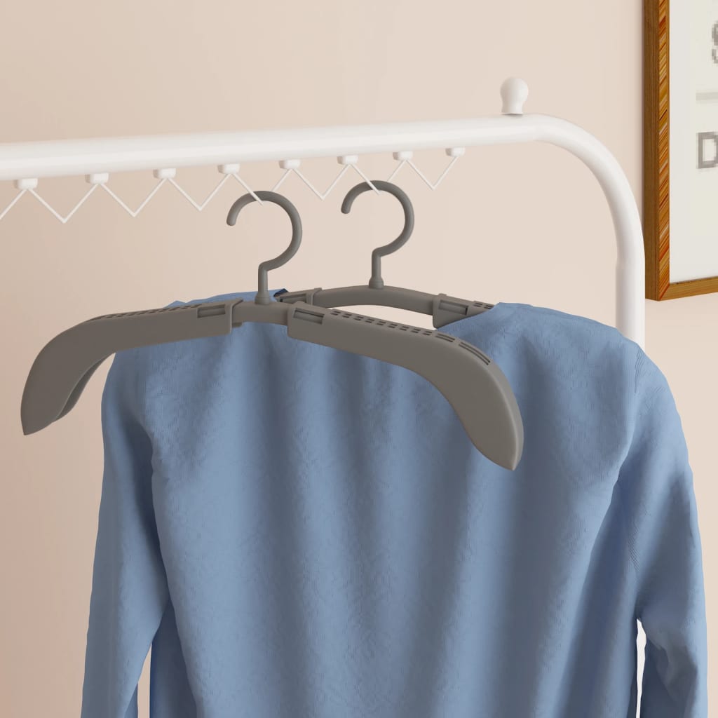 extendable-clothes-hangers-5-pcs-grey-919532 At Willow and Wine!