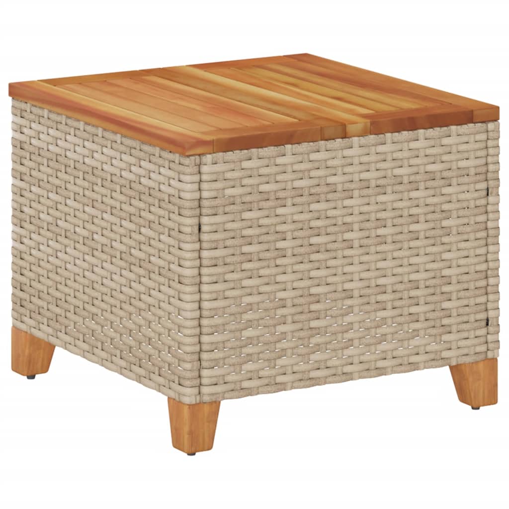 garden-table-beige-45x45x37-cm-poly-rattan-acacia-wood-932833 At Willow and Wine!