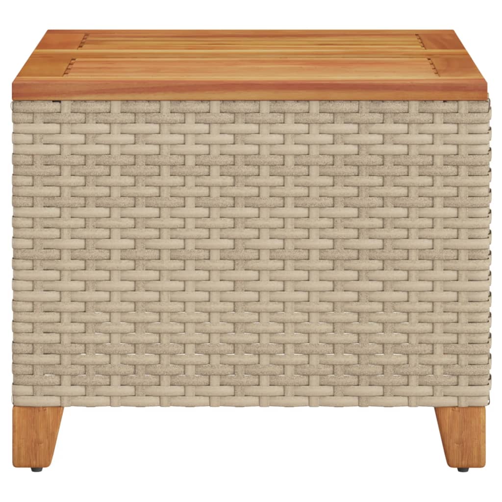 garden-table-beige-45x45x37-cm-poly-rattan-acacia-wood-932833 At Willow and Wine!