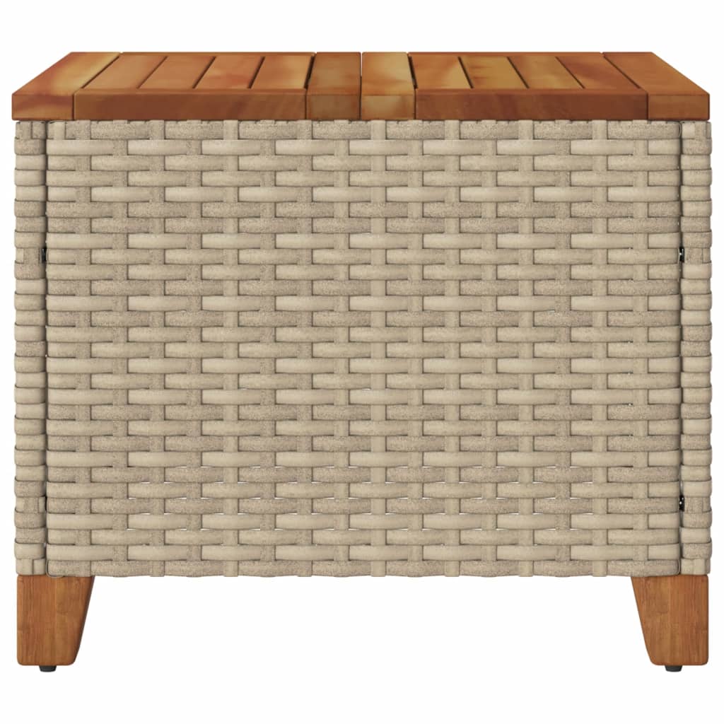 garden-table-beige-45x45x37-cm-poly-rattan-acacia-wood-932833 At Willow and Wine!