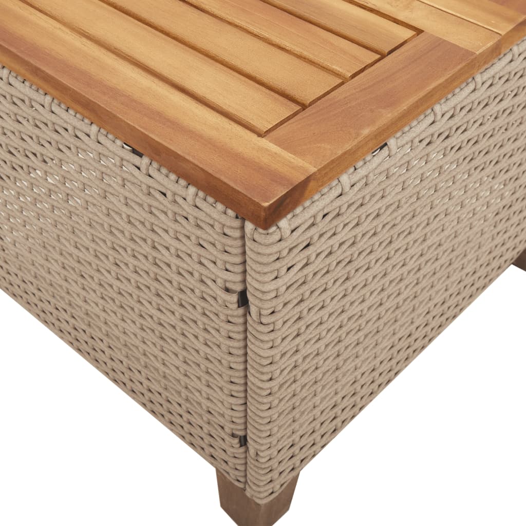 garden-table-beige-45x45x37-cm-poly-rattan-acacia-wood-932833 At Willow and Wine!