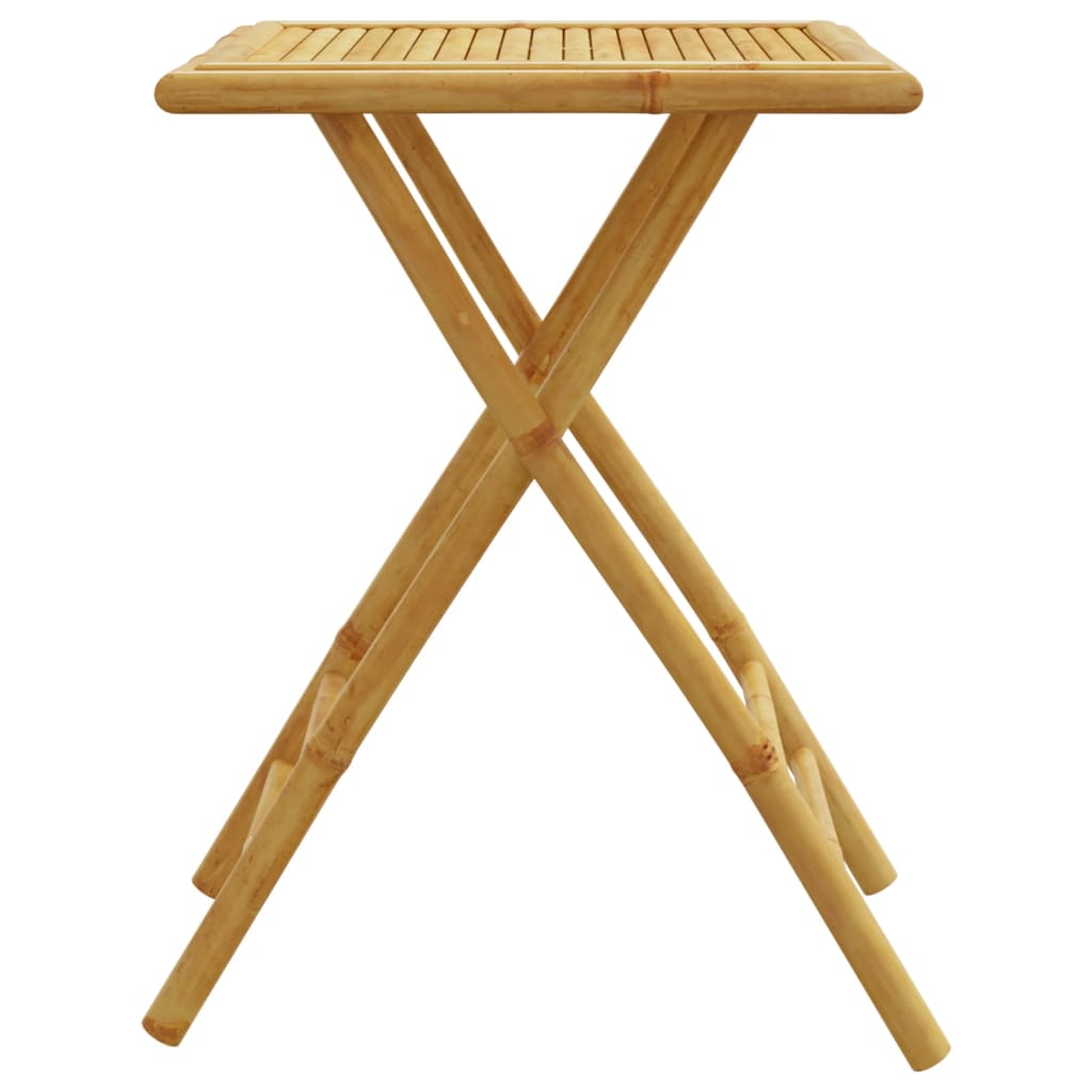 vidaXL Folding Garden Table 55x55x75 cm Bamboo