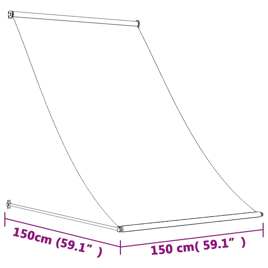 retractable-awning-cream-59-1-x59-1-fabric-and-steel-927795 At Willow and Wine USA!