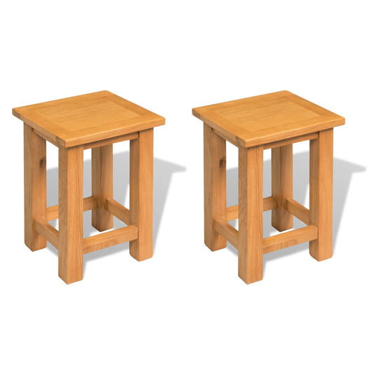 end-tables-2-pcs-27x24x37-cm-solid-oak-wood-918913 At Willow and Wine!