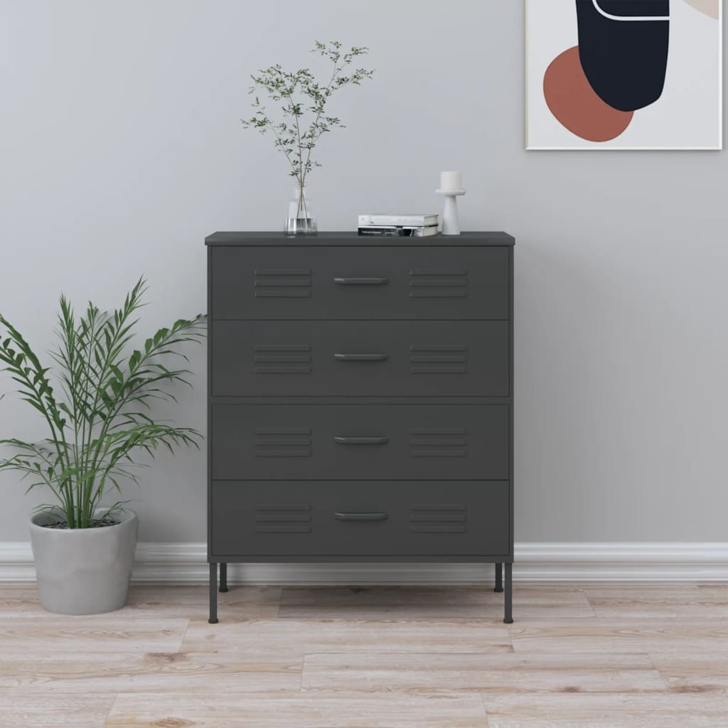 chest-of-drawers-black-31-5-x13-8-x40-steel At Willow and Wine USA!