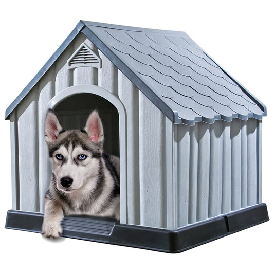 dog-house-grey-92x87x91-cm-plastic-919502 At Willow and Wine!