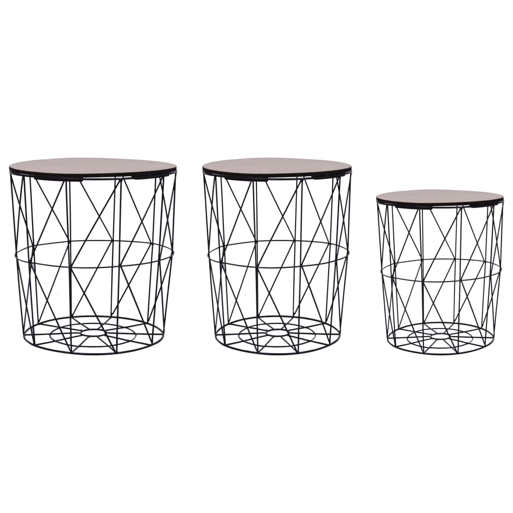 coffee-table-3-pcs-black At Willow and Wine USA!