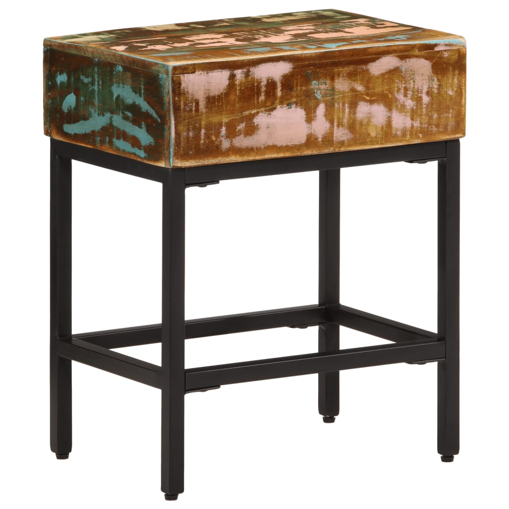 Side Table 15.7"x11.8"x20.1" Solid Wood Reclaimed